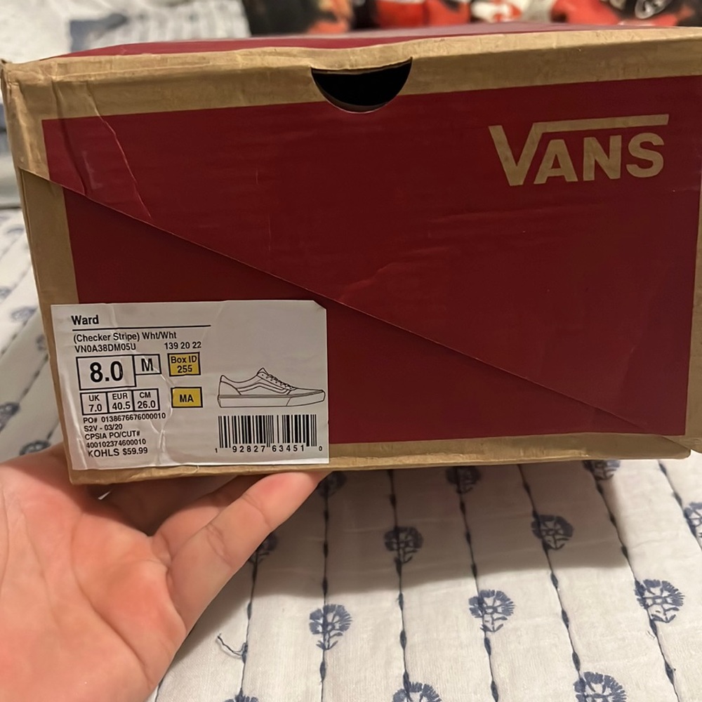 Vans Ward (Checker stripe) Wht/wht